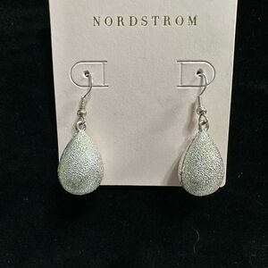 Nordstrom Silver Teardrop Dangle Earrings